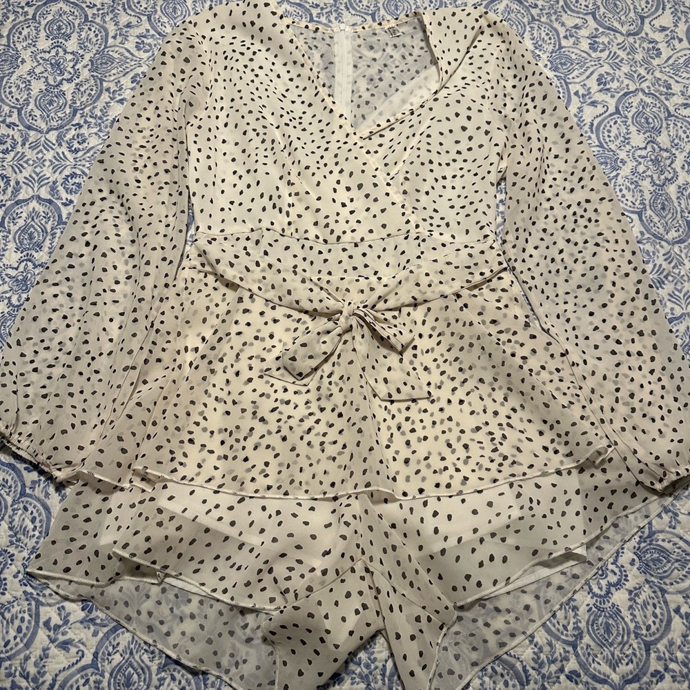 Chic Polka Dot Romper